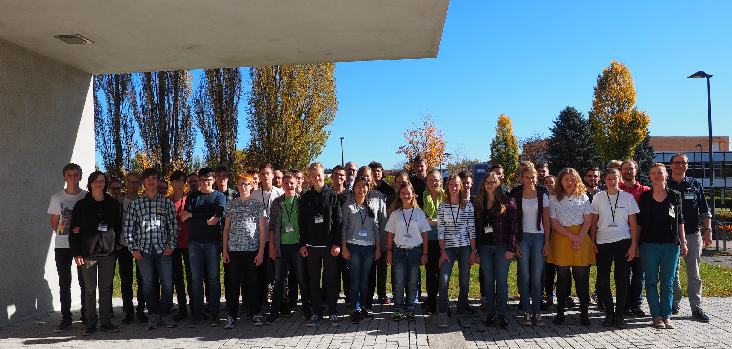 Das waren die Teilnehmer der Fraunhofer-Talent-School 2017 in Ilmenau